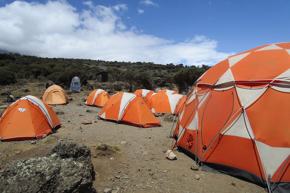 climbing kilimanjaro tents